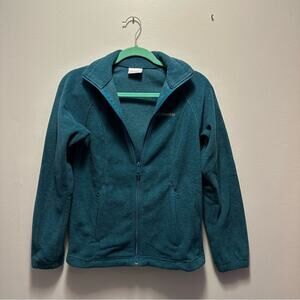 Columbia emerald full zip light‎ weight fleece Size XS